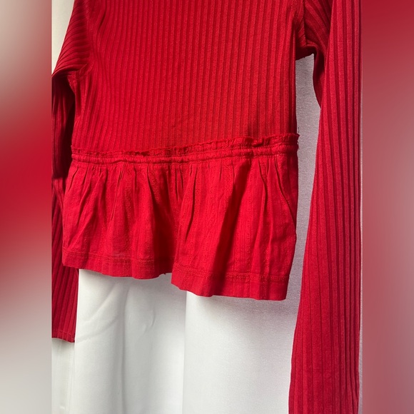 Pilcro Long-Sleeve Scoop-Neck Babydoll Top - Picture 10 of 11